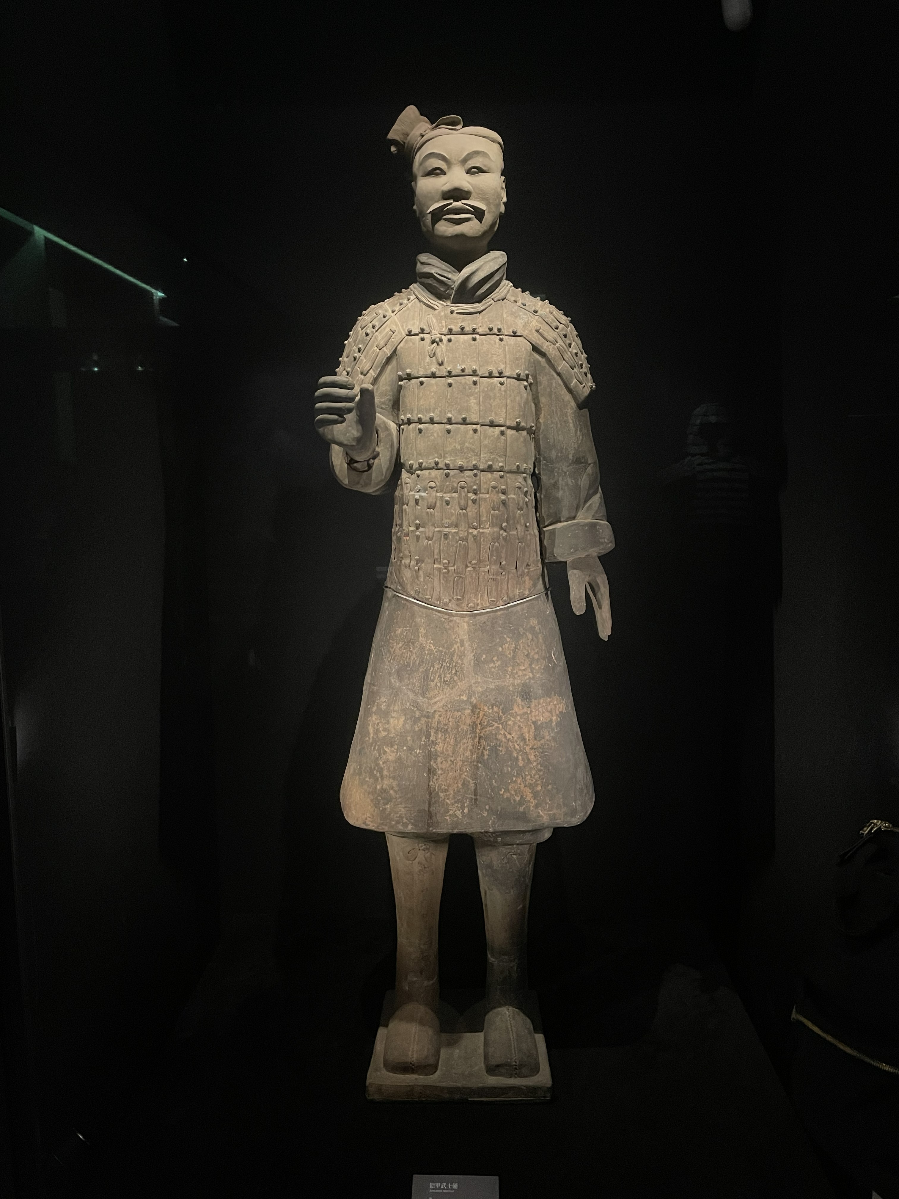 a man-size terra-cotta Warrior A terra-cotta Warrior, displayed at Shaanxi History Museum (Hall of Qin & Han)
